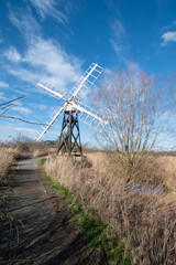 Boardman's Windmill; a drainage pump located by the River Ant at How Hill, Ludham, in the Norfolk Broads