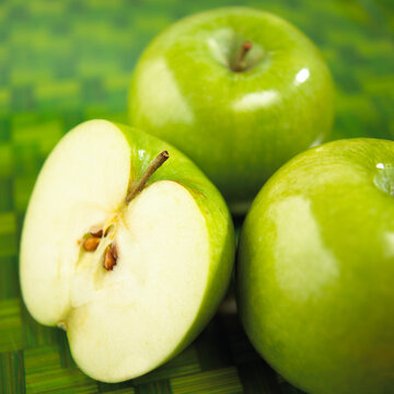 Close-up of Granny Smith Apples