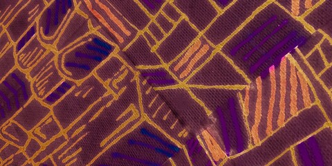 Bordo Avant-Garde. Multicolored Watercolor Geometry. Multicolored Art Abstract Paintings. Bright...