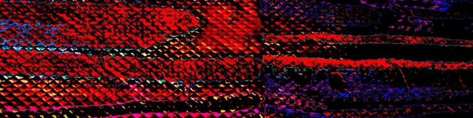 Modern Stripe. Neon Watercolor Strips Pattern.