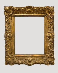Antique museum gold frame