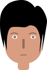 Man Face Art Vector Illustration
