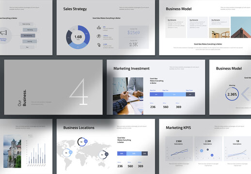 Business Pitch Deck Layout