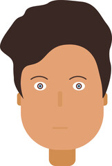 Human Face Art Vector Illustration
