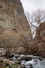 view of the gorge and mountain river