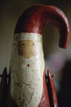 Close-up of a Santa Claus doll