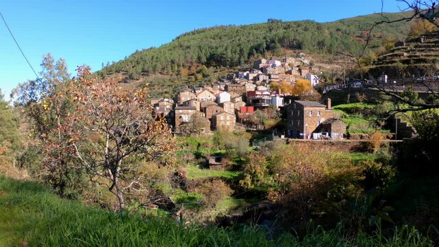 TIMEWARP - The picturesque little schist village of Piod&atilde;o clings to a steeply terraced mountainside deep within the foothills of the Serra de A&ccedil;or range in central Portugal.