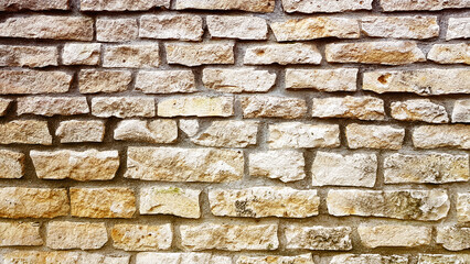 Brown stone wall texture background.