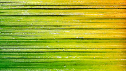 Vintage background green wooden planks board texture.