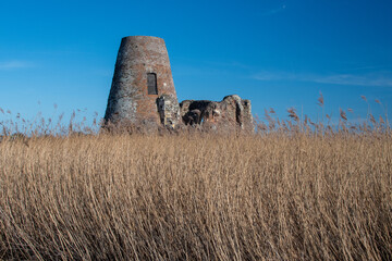 St. Benet's Abbey at Ludham in the Norfolk Broads, UK