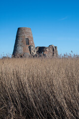 St. Benet's Abbey at Ludham in the Norfolk Broads, UK