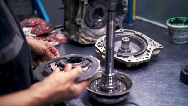 repair of automatic transmission of the car