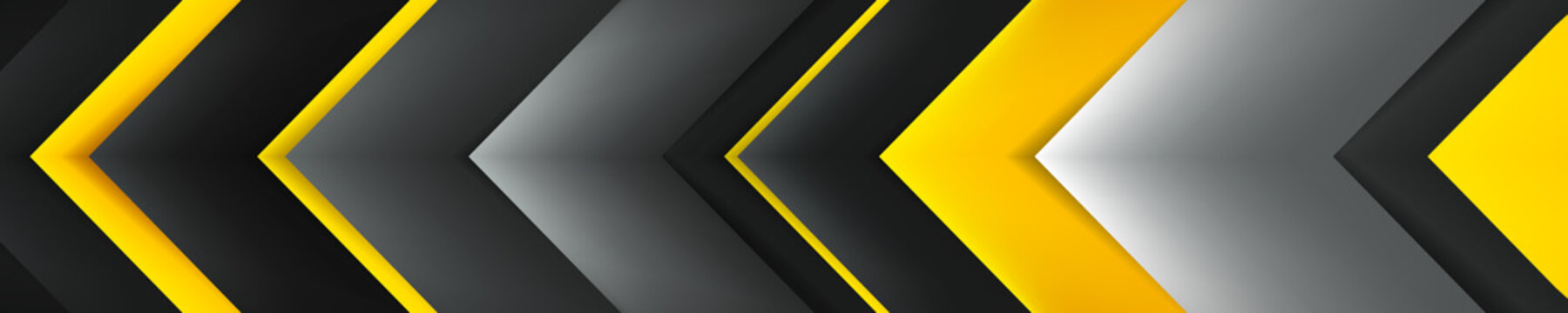 Abastract black background with yellow accent. Geometry dark pattern. Vector design backdrop