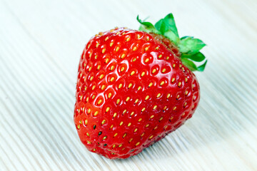 ripe red strawberries are used for making desserts