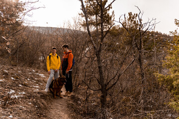 Trying to take a break with the dog