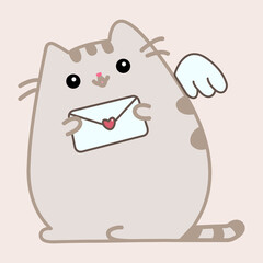 cat and letter