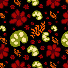 Floral spring repeated pattern