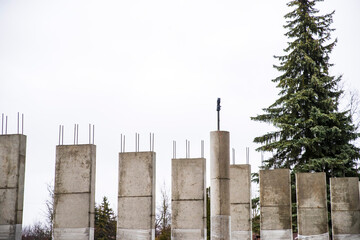 Photo Busy Industrial Construction Site