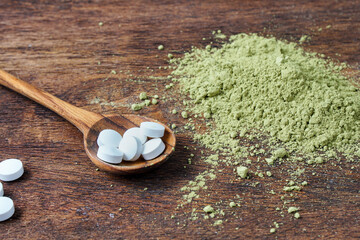 L-theanine amino acid supplements found in green tea.