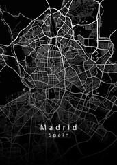 Madrid Spain City Map