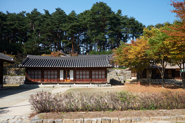 Sungyojang in Gangneung-si, South Korea. Sungyojang is a house built in the Joseon Dynasty.
