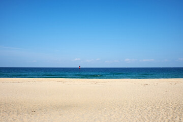 Gyeongpo Beach in Gangneung-si, South Korea. Gyeongpo Beach is a famous beach in Korea.
