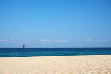 Fototapeta na wymiar Gyeongpo Beach in Gangneung-si, South Korea. Gyeongpo Beach is a famous beach in Korea. 