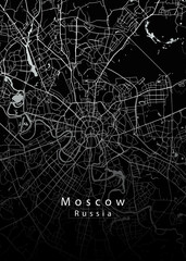 Moscow Russia City Map