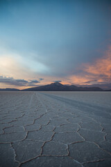 Uyuni Salt Flats in bolivia is the world's largest salt falt.