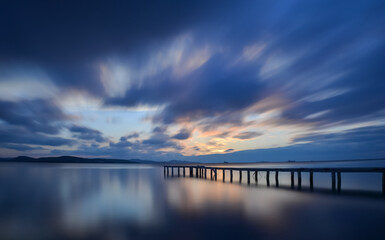 Obraz premium sunset over the sea