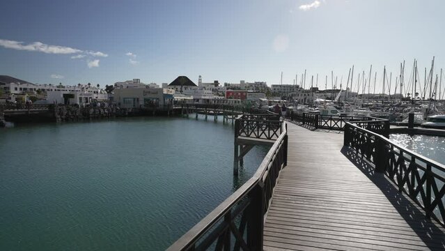 Boats in Rubicon Marina, Playa Blanca, Lanzarote, Canary Islands, Spain