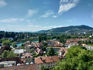 Fototapeta na wymiar Blue Sky over Bern