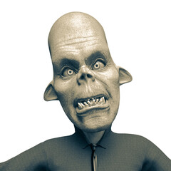 my boss is a funny monster character is taking an id profile picture