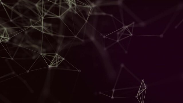 Abstract technology background. Digital combination dots and lines. Network connection structure. Shallow DOF.
