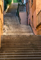 Fototapeta na wymiar Lyon stairway