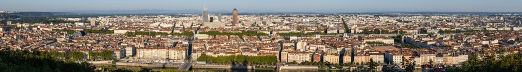 Fototapeta na wymiar Lyon panorama