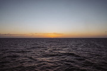 sunset over the ocean