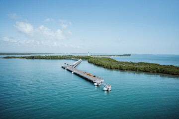 cruise port in the caribbean