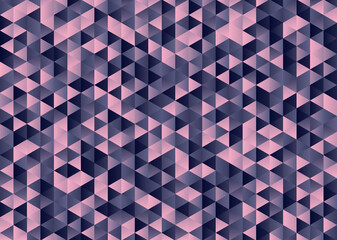 Triangle pink purple abstract geometric gradient background