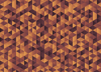 Triangle brown yellow gold abstract geometric gradient background