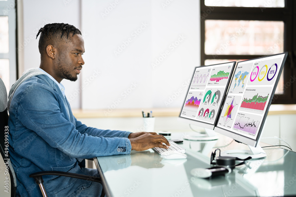 Poster african advisor using kpi dashboard