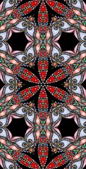 Fototapeta premium Fractodome Colorful Seamless Fractal Patterns
