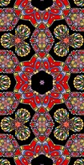 Fractodome Colorful Seamless Fractal Patterns