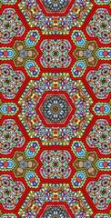 Fractodome Colorful Seamless Fractal Patterns