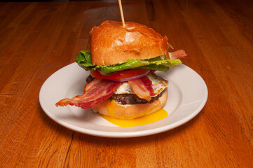 Bacon Cheeseburger on a Bun