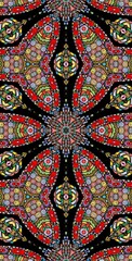 Fractodome Colorful Seamless Fractal Patterns