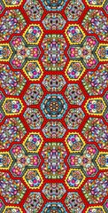 Fractodome Colorful Seamless Fractal Patterns