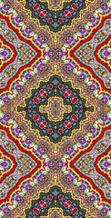 Naklejka premium Fractodome Colorful Seamless Fractal Patterns