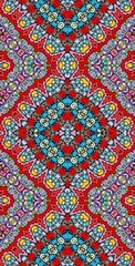 Naklejka premium Fractodome Colorful Seamless Fractal Patterns