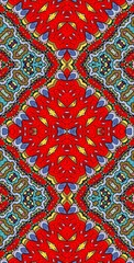 Naklejka premium Fractodome Colorful Seamless Fractal Patterns